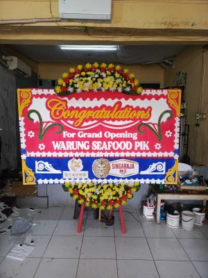 Papan Bunga di Kramatjati